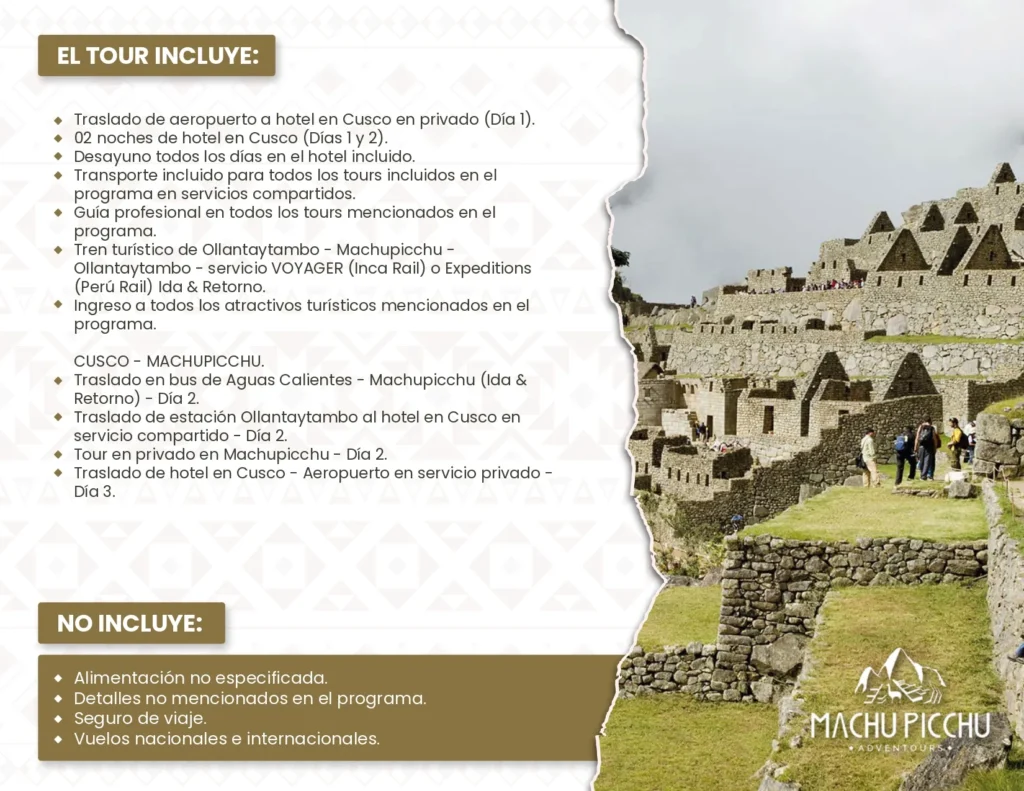 MACHU PICCHU ADVENTOURS_ITINERARIO_3